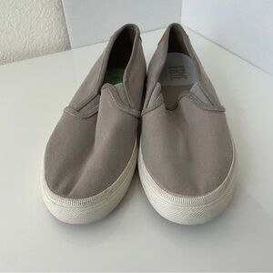 Frye Tan Canvas Slip-On Shoes